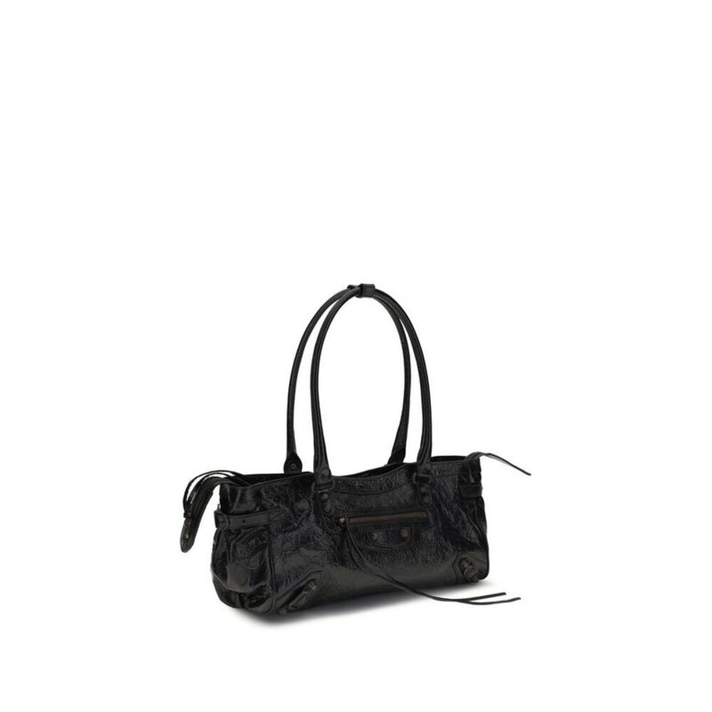 Balenciaga Black Calf Leather Bos Taurus Shoulder Women's Bag - Picture 2 of 4